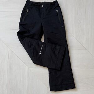 Obermeyer Black Snow Pants with Pink Accents
